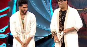 Zeeshan Khan aka The Bathrobe Khan makes Big Boss OTT host Karan Johar wear a bathrobe and dance to ‘Radha Teri Chunari’