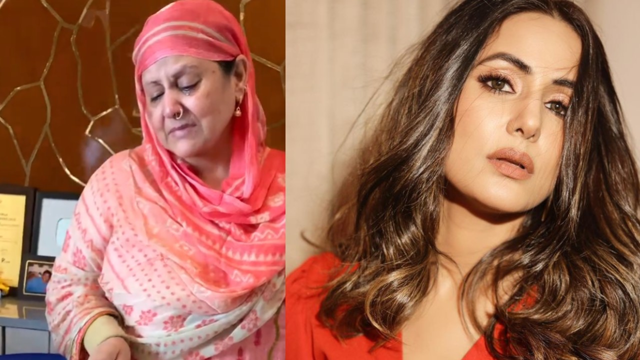 Hina Khan shares a video of her mother crying on her late father's